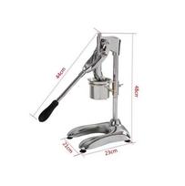 Stainless Steel Manual French Fry Press and Potato Masher gray