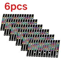 1/6pcs Colorful Guitar Fretboard Note Stickers, Note Decals Guitar Fret Stickers for 6-String Acoustic & Electric Guitar YMY black