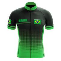 Brazilijos dviračių marškinėlių rinkinys Trumpomis rankovėmis Nacionalinės komandos drabužių komplektai Plento dviračio marškiniai Kostiumas Dviračio petnešėlės Šortai MTB Maillot 5XL