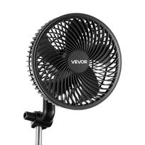 VEVOR Plant Fan, Grow Tent Clip On Fan Rechargeable, Type-C Port with 9 Speeds & Circulation Mode, Smart Control, Powerful Oscillating 20.6 x 20 x 23.5 cm