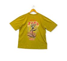 vintage 90s 1999 MAMBO rockin jelly bean artwork drawing pop art rare picasso dali streetwear rap hip hop style promo t-shirts M yellow