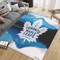Toronto Maple Leafs Flannel Pattern Square Carpet,Area Rug,Carpet Rug for Living Room Bedroom Sofa Playroom Decor,Non-slip Floor Mat 40x60cm( 15x23in )