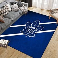 Toronto Maple Leafs Flannel Pattern Square Carpet,Area Rug,Carpet Rug for Living Room Bedroom Sofa Playroom Decor,Non-slip Floor Mat 80x120cm( 31x47in)