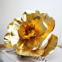 30/40/50cm Giant Rose Flower Head Shiny Party Setting Arrangement Fake Foam Rose fashion Wedding Decoration Artificial Flowers multi