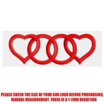 3D ABS Automobilio Meilės Širdies Logotipo Lipdukas Galinės Bagažinės Uodegos Ženklelis Dekoracija Lipdukas  kcpn5 Emblemos Pakeitimui Automobilių Aksesuarai 1PCS raudona