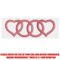 3D ABS Automobilio Meilės Širdies Logotipo Lipdukas Galinės Bagažinės Uodegos Ženklelis Dekoracija Lipdukas  kcpn5 Emblemos Pakeitimui Automobilių Aksesuarai 1PCS rožinė