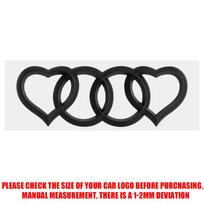 3D ABS Automobilio Meilės Širdies Logotipo Lipdukas Galinės Bagažinės Uodegos Ženklelis Dekoracija Lipdukas  kcpn5 Emblemos Pakeitimui Automobilių Aksesuarai 1PCS matinė juoda spalva