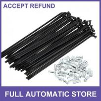 1 rinkinys 12G 127mm ilgio dviračio stipinai su nipeliais, juodi black