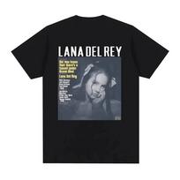 Singer Lana Del Rey Print T Shirt Women Fashion Hip Hop Men's Tshirts Streetwear Harajuku Short Sleeve T-Shirt Unisex Tee 3XL gray