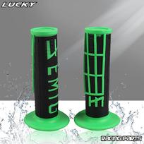 Motorcycle Hand Guards Handlebar Protector Grips EMIG Grip Handle MX Hand Grips Set For KTM HONDA YAMAHA Pit Dirt Bike Universal žalia