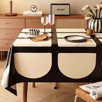 Amerikietiško stiliaus lengvo prabangumo vintažinis staltiesė, atspari vandeniui, aliejui ir karščiui, lengvai valoma, PVC, kavos staliuko dangalas 80x120cm 1pcs brown