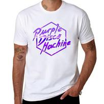 Purple Disco Machine DJ Gerunisexy Marškinėliai Aktyviam Sportui Trumpomis Rankovėmis Medvilniniai Marškiniai L white