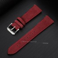 Vintažinis zomšos odos laikrodžio dirželis 18mm 19mm 20mm 22mm Seiko laikrodžiams Rankų darbo apyrankė Sagtis Universalus Greito atsegimo laikrodžio dirželis 22mm brown