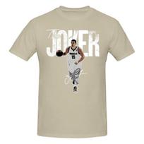 Funny Nikola Jokic The Joker Basketball Denver Signature Unisexs Printed Tshirt Unisex T Shirtkawaii XL white