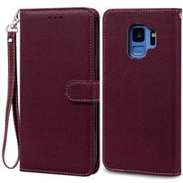 S9/S9 Plus dėklas Samsung Galaxy S9 dėklui G960F odinis piniginės atlenkiamas viršelis Samsung Galaxy S9+ S 9 Plus G965 Coque telefono dėklas For Samsung S9 Plus black