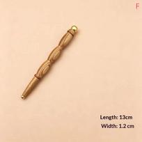 Neck Foot Wood Trigger Point Massage Gua Sha Tools Home Gym Professional Brass Reflexology Massage Tool Thai Foot Massage Stick beige