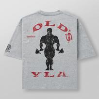 Youngla x Gold's Gym Vyriški greitai džiūstantys sportiniai marškinėliai S gray
