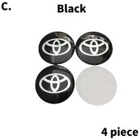 4pcs For Toyota Prado Rav4 Yaris Hilux Prius Corolla Camry 56mm Aluminum Alloy logo Wheel Center Hub Cap Badge sticker wwer59 56.2 mm white