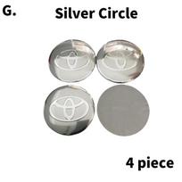 4pcs For Toyota Prado Rav4 Yaris Hilux Prius Corolla Camry 56mm Aluminum Alloy logo Wheel Center Hub Cap Badge sticker wwer59 56.2 mm