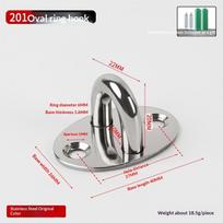 New Pad Eye Wall Hook U/J-Shaped Plate Deck Ceiling Mount Hanger Black Silver Stainless Steel Door Buckle For Fan Lamp A2