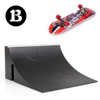Finger Skateboard Kit Tech Deck Bigger Fingerboard Ramps Skate Park Set Fingers Sport Training Props Skateboard Ramp Toy For Kid beige