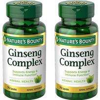 Nature's Bounty Ginseng Extract + Vitamin B12 75 Capsules 2 pcs