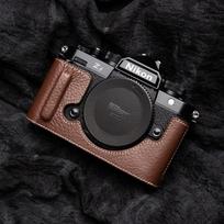 Genuine Leather Camera Case Nikon ZF With Base Grip Protection Shoulder Strap Compatible Multiple Colors ZF Coffee Grain