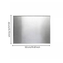 Šlifuoto nerūdijančio plieno plonas sieninis ekspozicinis lenta su kabliuku ir metalu 50*40cm