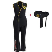 Karate Vaikai KOF Cobra Kai Cosplay Kostiumas Vaikas Suaugęs Juodas Baltas Kimono Uniforma Galvos juosta Anime Helovino Vakarėlio Kostiumas Sportinis kostiumas Adult Height 190cm&Cobra Kai