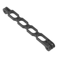 Action Camera Helmet Extension Mount Aluminum Alloy Sports Camera Helmet Arm Bracket for Insta 360 black