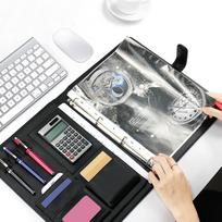Solar Calculator Notebook Paper Set Multifunctional Notebook For Work Study gray