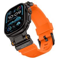 Titanium Color Silicone Strap for Apple Watch Band Ultra 3 2 49mm Series 11 10 46mm Bracelet for Iwatch 9 8 7 6 5 4 Se 45mm 44mm 44mm 45mm 46mm orange