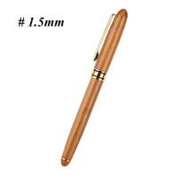0.7mm-2.9mm Retro Calligraphy Fine Nib Broad Stub Bamboo Fountain Pens Chisel-pointed Stationery 1.5mm beige