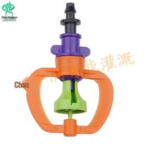 Compact Greenhouse Canopy Micro-Sprinkler: Water-Saving, Rotating, Atomizing Irrigation Equipment for Agriculture. Single barb + small apple sprinkler orange