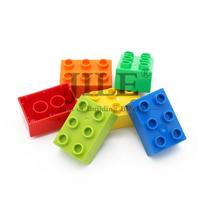Big Size Building Blocks Brick Colorful Bulk Large Particles Set DIY Educational Compatible with Assembles Kids Toys Gifts red