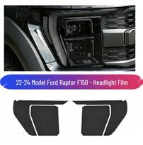 15-24 Ford Raptor F150 Headlight Protective Film - Blackout Transparent Control Default gray