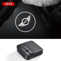 1/2Pcs Car Door Welcome Light Led HD Laser Projector Lamp For Mini Cooper JCW Works F54 F55 F56 F57 F60 R50 R52 R53 R55 R56 R57 dymfu11 black