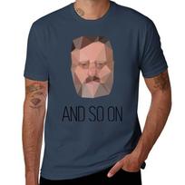 And So On Slavoj Zizek Tshirt Plus Size Summer Casual Tshirt M brown