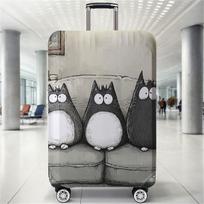 Totoro rašto lagamino apsauginis užvalkalas, tinkamas 18-32 colių lagaminų užvalkalams, lagamino rankenos pirštinės, kelioniniai aksesuarai M