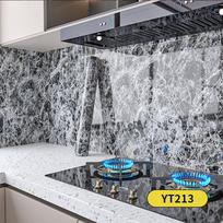Self-Adhesive Faux Marble Kitchen Stickers - Waterproof and Heat Resistant 0.6×3 meters (roll) gray