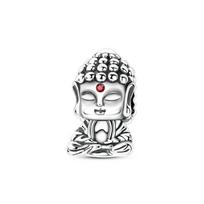 Original 925 Sterling Silver Charms Tathagata Buddha Bead Fit Original Bracelet For Women Men DIY Accessories Jewelry Gift KTC2053 white