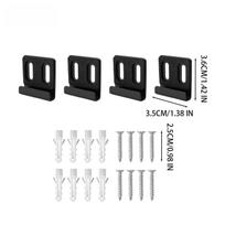 8/4pc Mirror Holders Wall Mounting Mirror Brackets Premium Quality Sturdy Glossy Chrome Finished Glass Hardware Installation Kit 4PCS(1set)