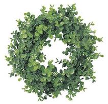 Aska A-41810-051A Artificial Eucalyptus Green Wreath Polyethylene Decorative Plant 28cm žalia