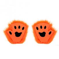 Helovino Lapės Kostiumo Rinkinys Kaukė Pirštinės Pliušinė Uodega Cosplay Aksesuaras Suaugusiems Anime Stiliaus Orange Gloves 1 Pair black