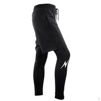 Men's Tights Compression Fitness Pants Shorts for Running , Black, M black