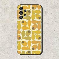 Daugiažiedis Orla Kiely dėklas-folio telefonui Samsung S25,S24,S21,S22,S23,S30,Ultra,S20,Plus,Fe,Lite,Note,10,9,5G Juodas dangtelis Samsung S25ULTRA