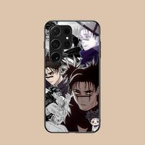 Jujutsu Kaisen Choso Mobiliojo Telefono Dėklas Samsung Galaxy S26 S25 S24 S23 S22 S21 S20 Note20 Plus FE Ultra Stiklinis Spalvingas Dangtelis Galaxy S22 5G black