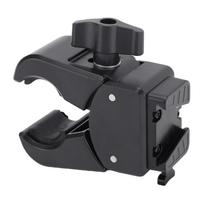 V Mount Battery Clamp Sturdy Anti Slip Tripod Light Stand Crab Clamp 17-55mm for Photography gray