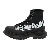 Alexander McQueen Tread Slick Boot Polyfaille Graffiti Black White Women's 676718W4RQ21006 38 black