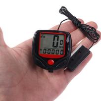 Vandeniui atsparus dviračio LCD skaitmeninis ekranas Odometro spidometro dviračių chronometras Onesize black